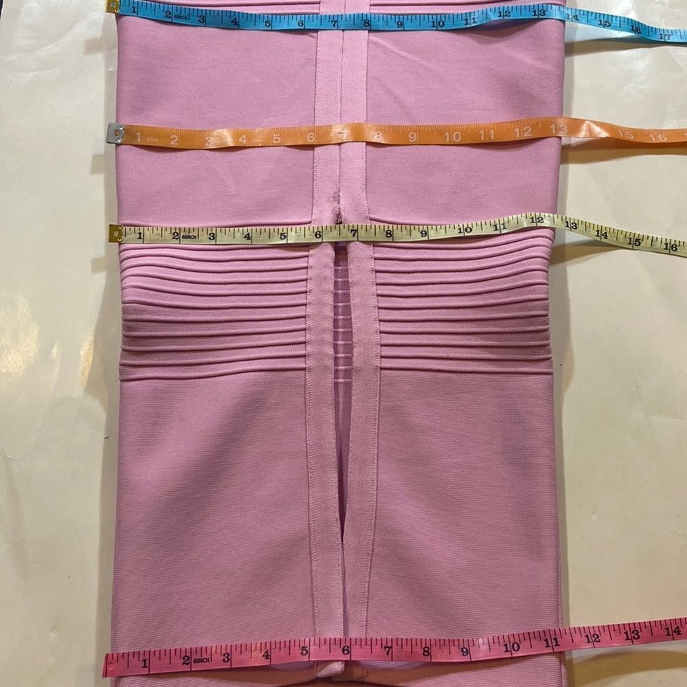 Super Stretch Women Pale Pink Color Dress Size XS - Picture 12 of 16